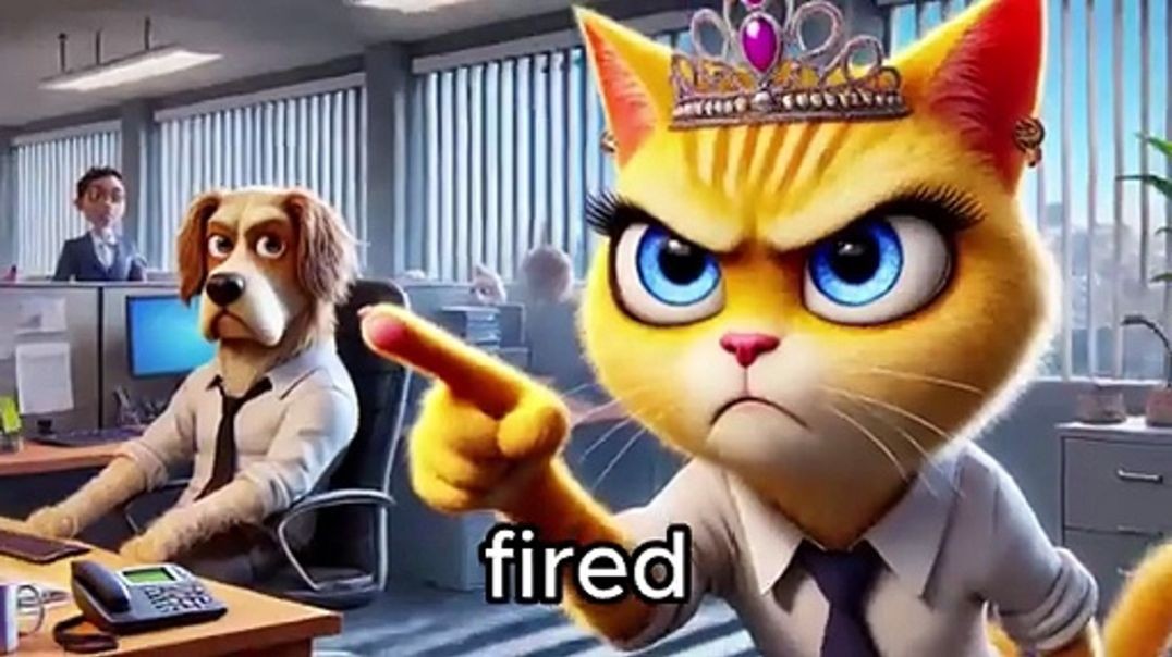 Evil Cat Boss Fires All The Dogs