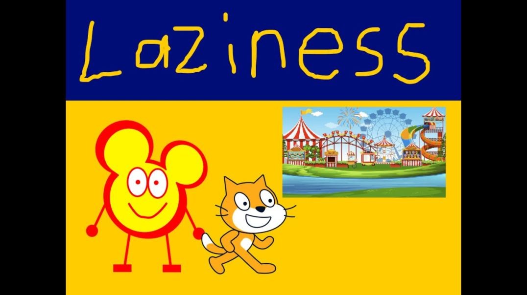 Scratchy Laziness - Edward & Scratch Cat go to theme park